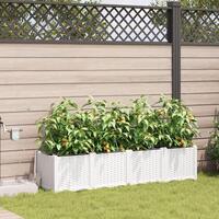 Haveplanter med vandingssystem 4 stk Hvid