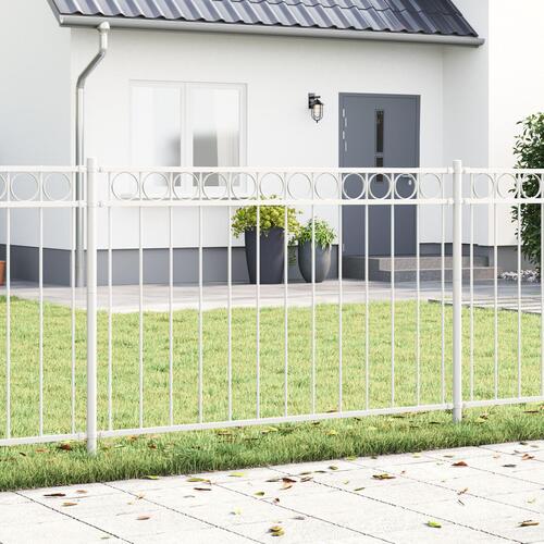 Havehegn Hvid 1,7x1 m Stål