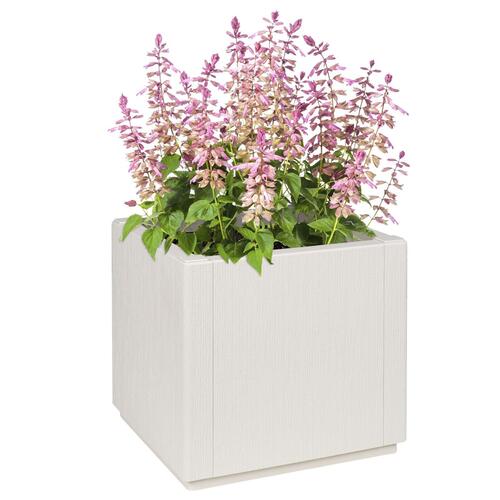 Haveplantekasse Hvid 36x36x35 cm PP