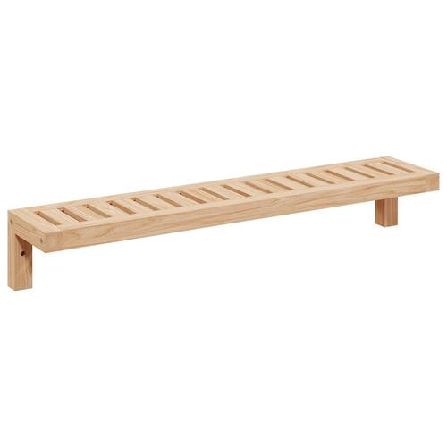 Væghængt Hylde 62x10x12,5 cm Solid Træ Valnød