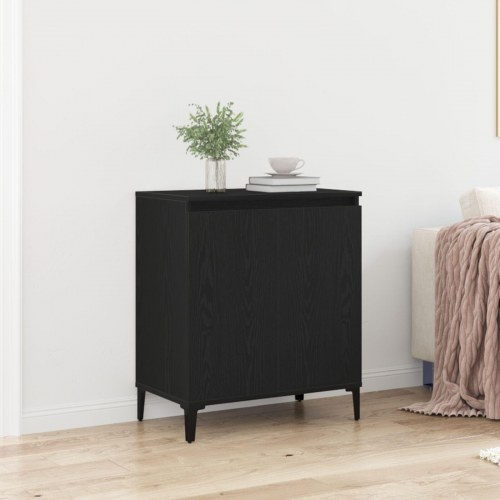 Skab Sort Eg 60x35x70 cm Lavet i Træ