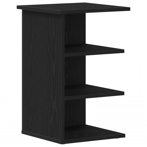 Sidekabinet Sort Eg 35x35x55 cm Konstrueret træ