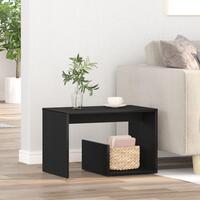 Sidebord Sort Eg 59x36x38 cm Konstrueret træ