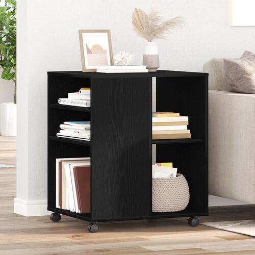 Opbevaringsskab Sort Eg 60x53x72,5 cm Konstrueret Træ