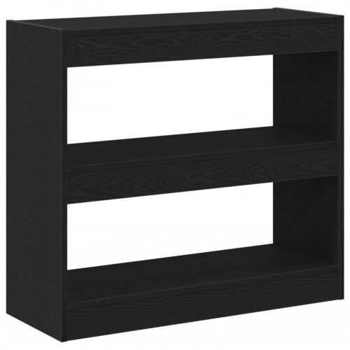 Sort Eg Bogskab - 80x30x72 cm