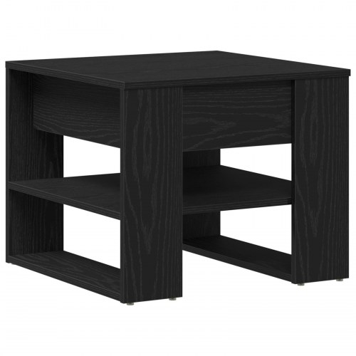 Sort Eg Kaffebord 55.5x55x45 cm Fremstillet af konstrueret træ