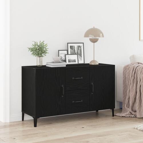Sort Eg Skab - 100 x 36 x 60 cm - Lavet af Ingeniørtræ