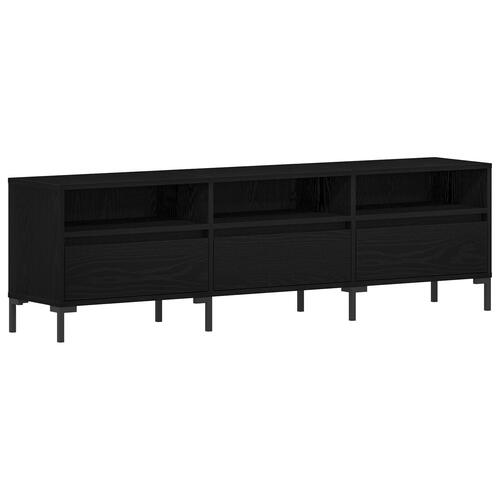 TV Skab Sort Eg 150x30x44,5 cm Konstrueret Træ