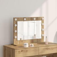 Vægspejl Egetræ Konstrueret Træ 60 x 45 x 18 cm Vanity Spejl