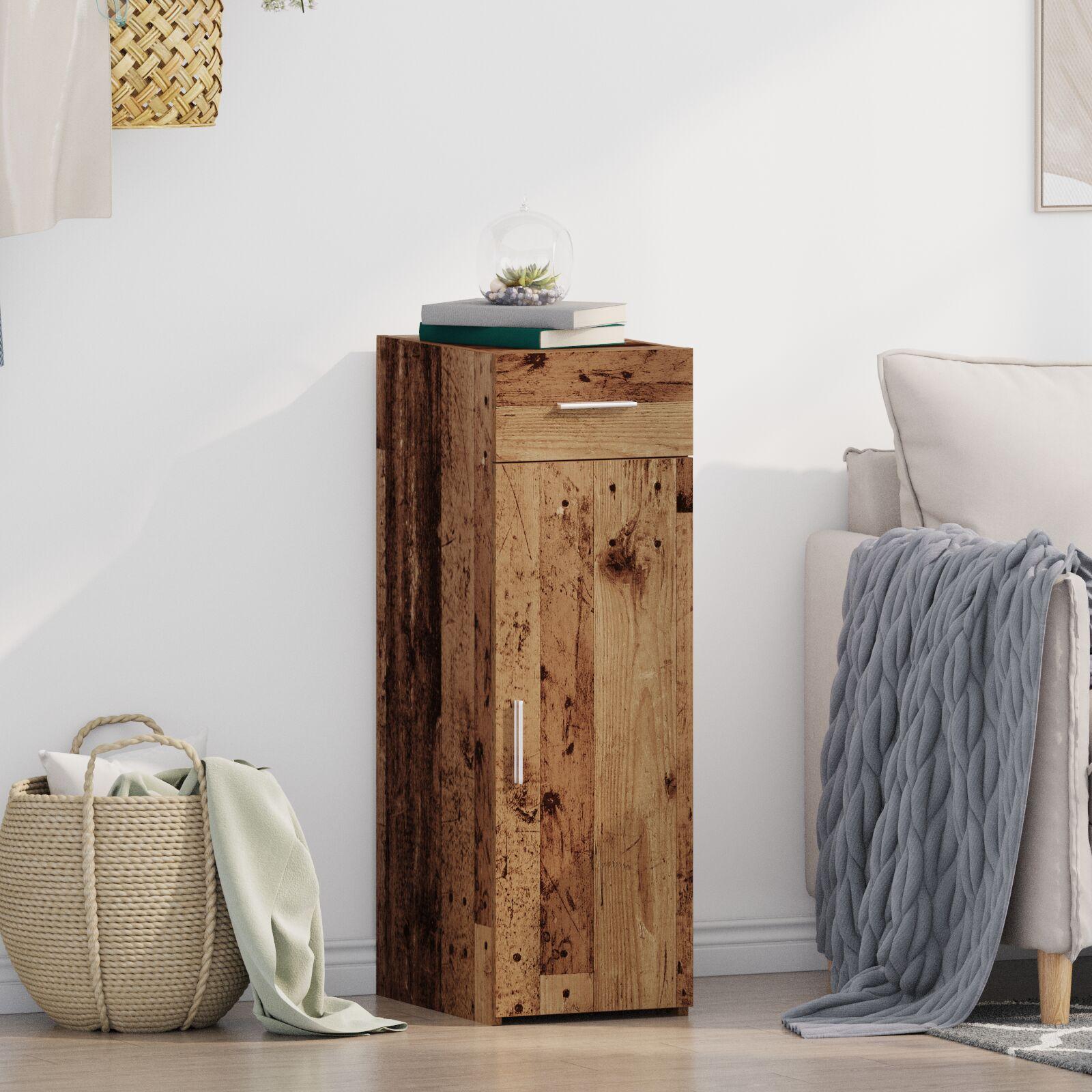 Sidebord Gammelt træ 30 x 42,5 x 93 cm Konstrueret træ billede