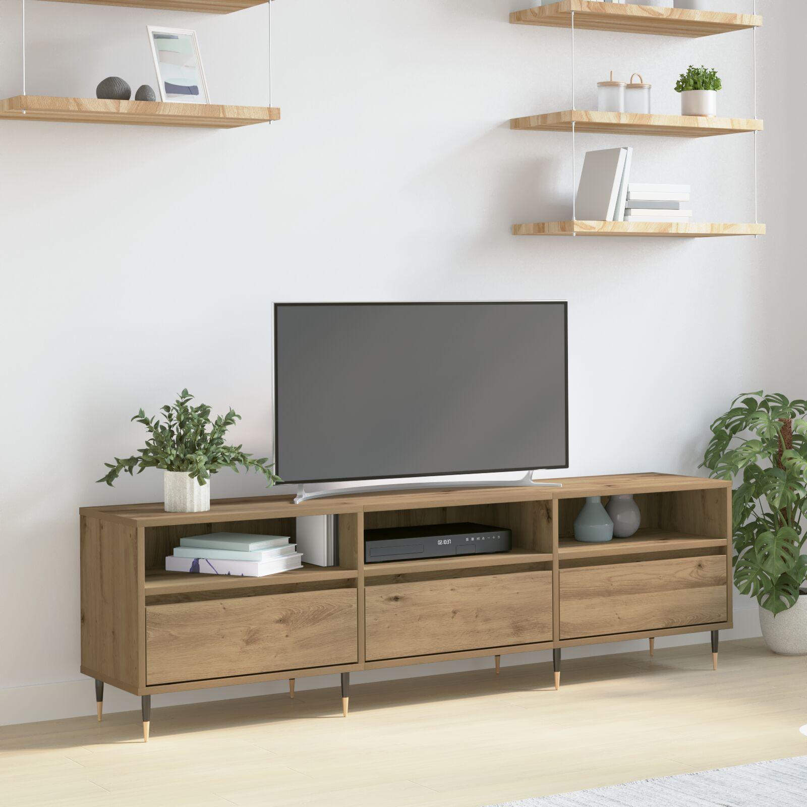 TV-stativ Artisan Eg 150x30x44,5 cm Ingenieret træ