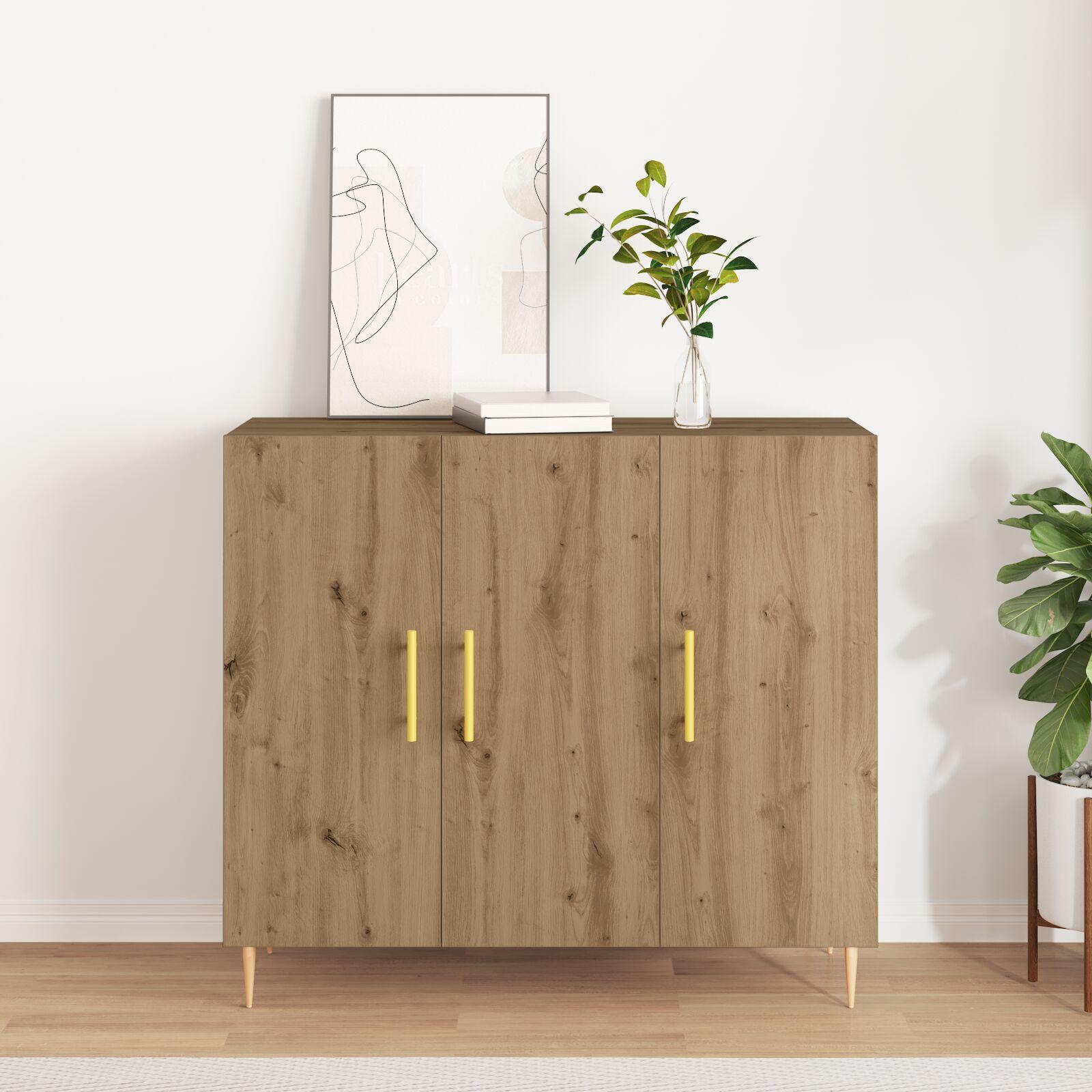 Sideboard Artisan Eg 90x34x80 cm Ingeniørtræ