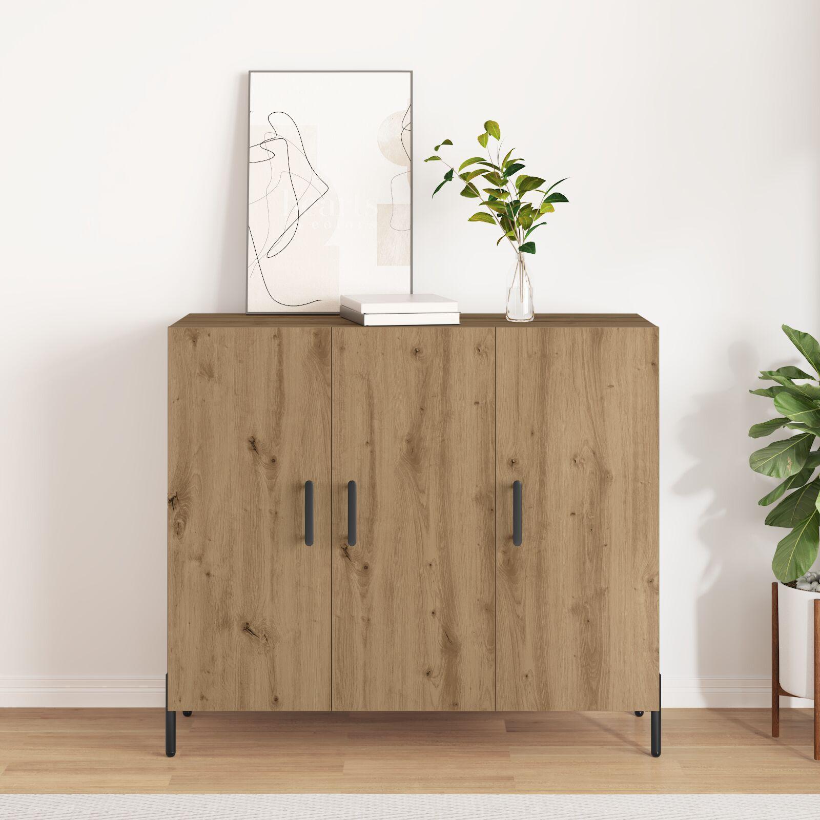 Sideboard Artisan Egetræ 90x34x80 cm - lavet af træ
