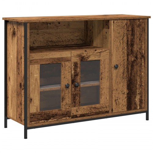 Rustik skab Gammelt træ Konstrueret træ 100 x 35 x 75 cm