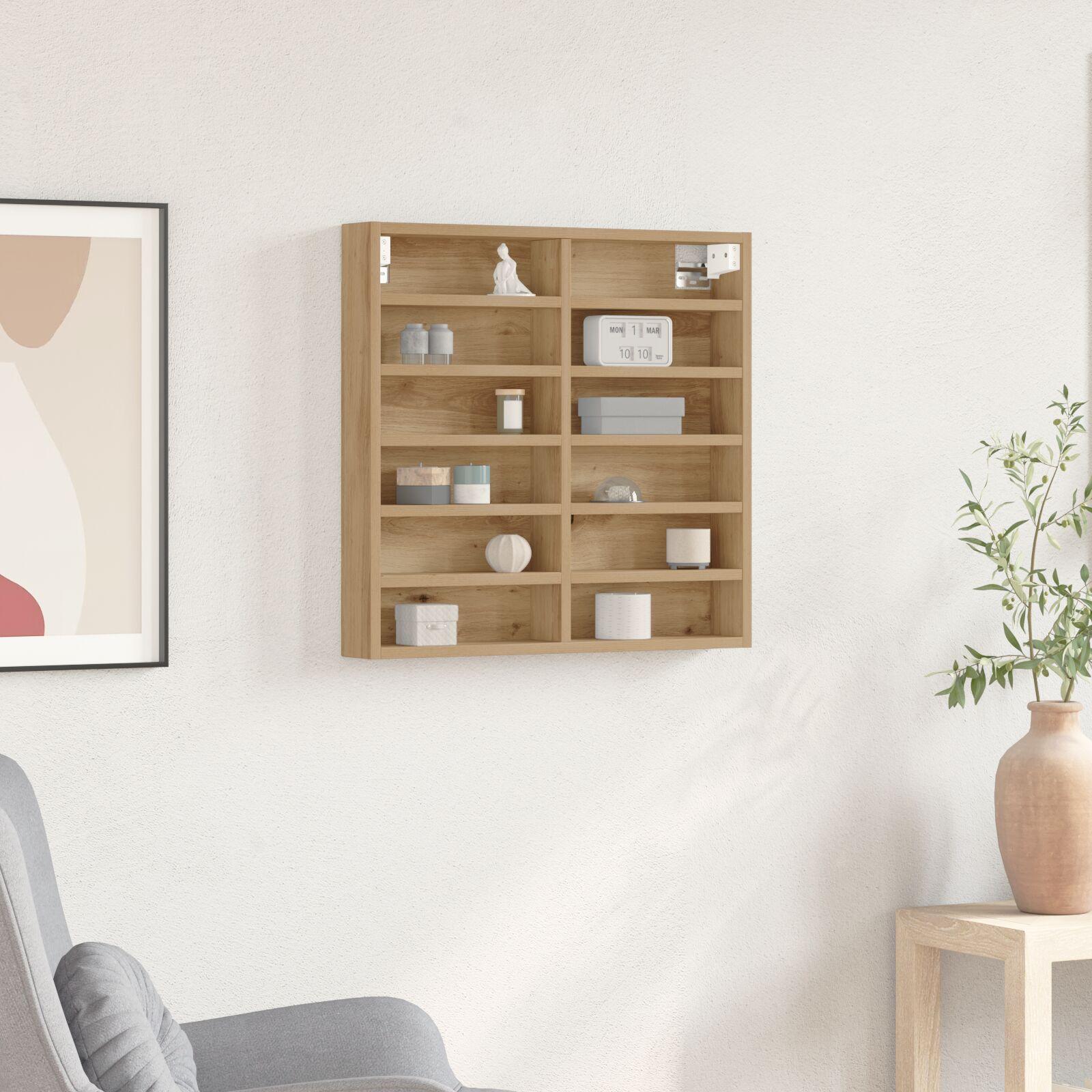 Vitrine Skab Artisan Egetræ 60x8,5x58 cm Ingeniørtræ