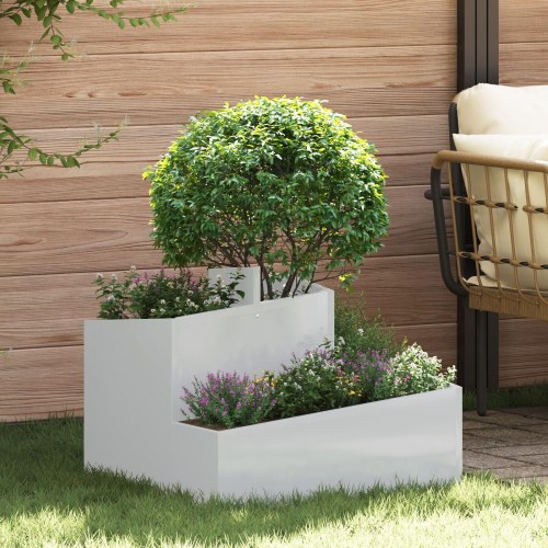 Metal Planter Galvaniseret Galvaniseret Stål Medium Metal Planter