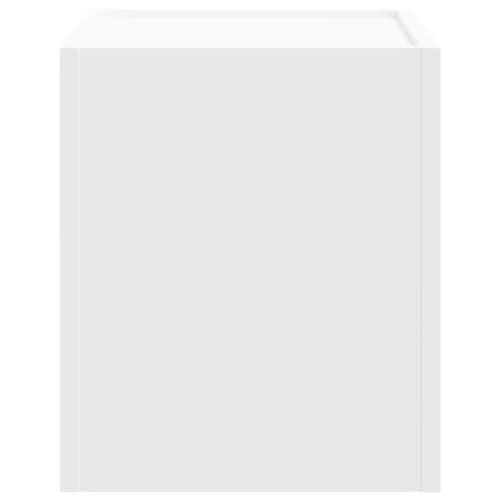 Væghængte sengeborde 2 stk. 45x30x35 cm hvid (OUTLET A+)