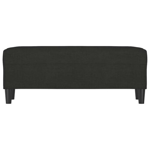 Bænk 100x35x41 cm stof sort