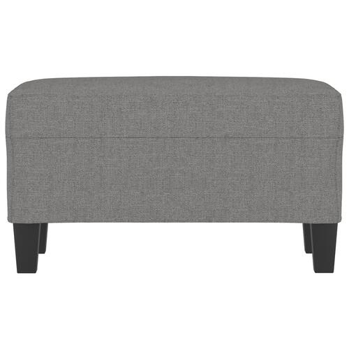 Bænk 70x35x41 cm stof mørkegrå