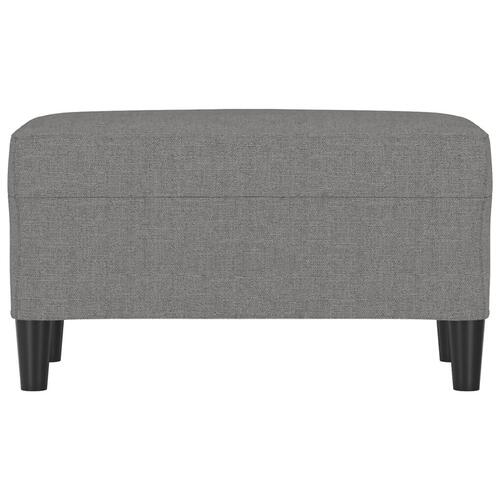 Bænk 70x35x41 cm stof mørkegrå