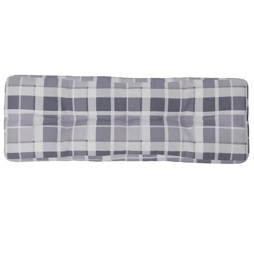 Pallehynde 120x40x12 cm stof gråternet