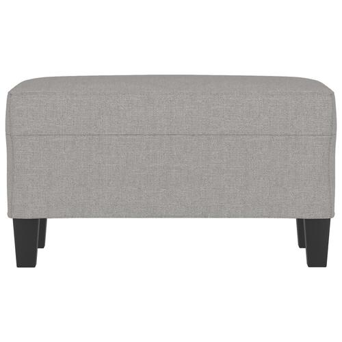Bænk 70x35x41 cm stof lysegrå
