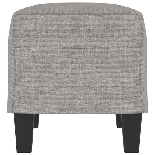 Bænk 70x35x41 cm stof lysegrå