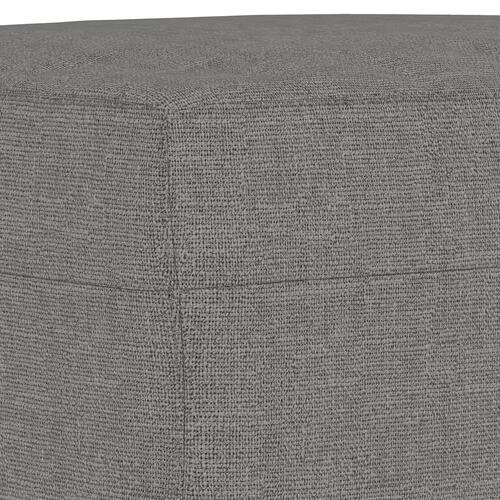 Bænk 100x35x41 cm stof mørkegrå