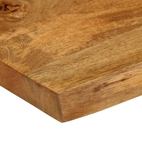 Bordplade 80x60x3,8 cm naturlig kant massivt mangotræ