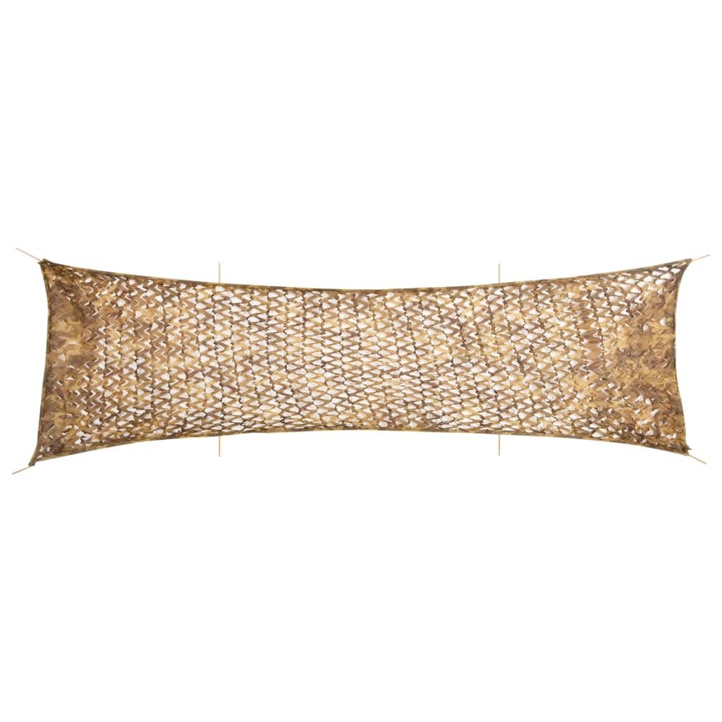 Camouflagenet 753 × 199 cm med opbevaringspose - sandfarvet