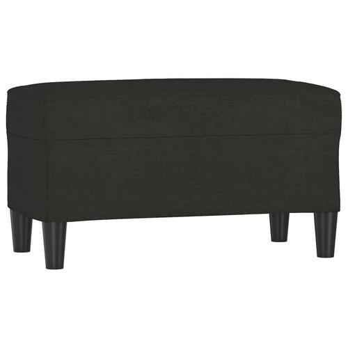 Bænk 70x35x41 cm stof sort