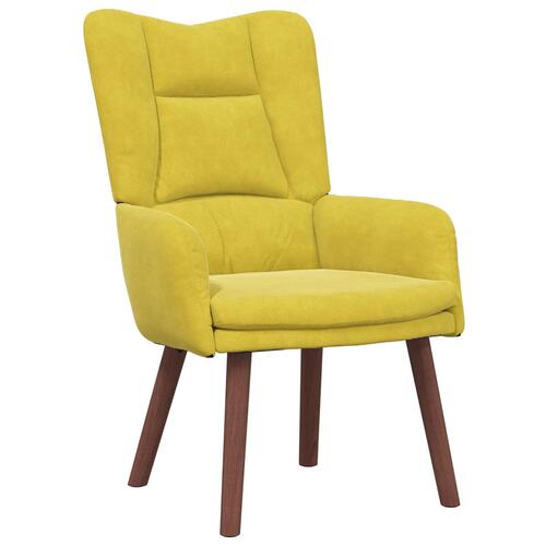 Afslapningsstol Gul Velour