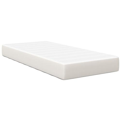 Pocket Spring Madras Creme Medium 90x200x20 cm Stof
