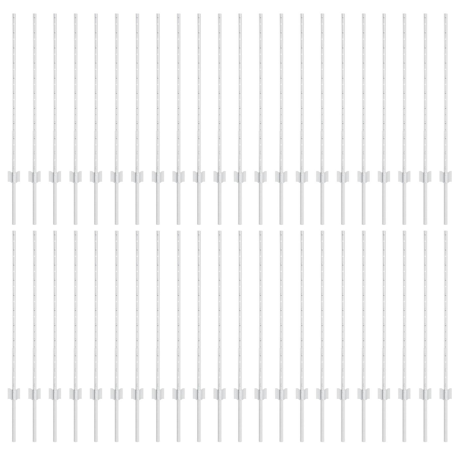 Hegnspæle 88 stk U-Kanal Sølv 140 cm Stål