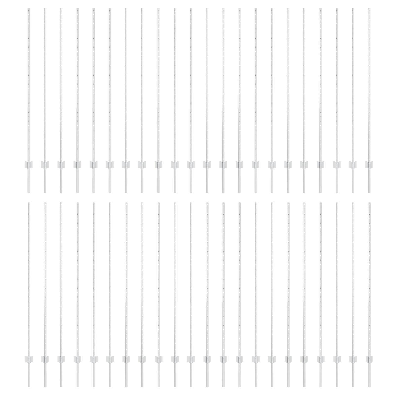Hegnspæle 88 stk U-Kanal Sølv 200 cm Stål