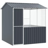Fuglebure Antracit 215x78x200 cm Galvaniseret Stål