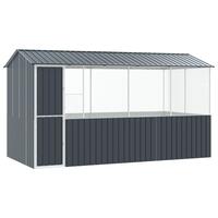 Fuglebure Anthracit 215x78x200 cm Galvaniseret Stål