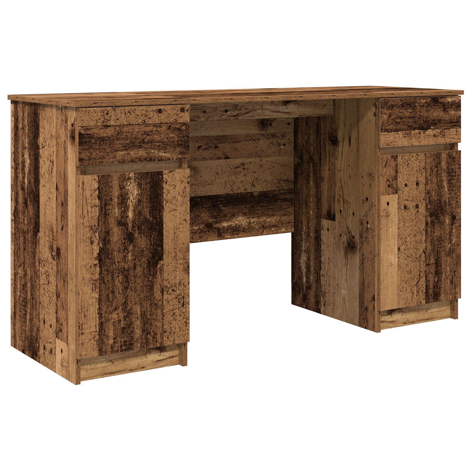 Skrivebord Gamle Træ 140x49x76 cm Konstrueret Træ