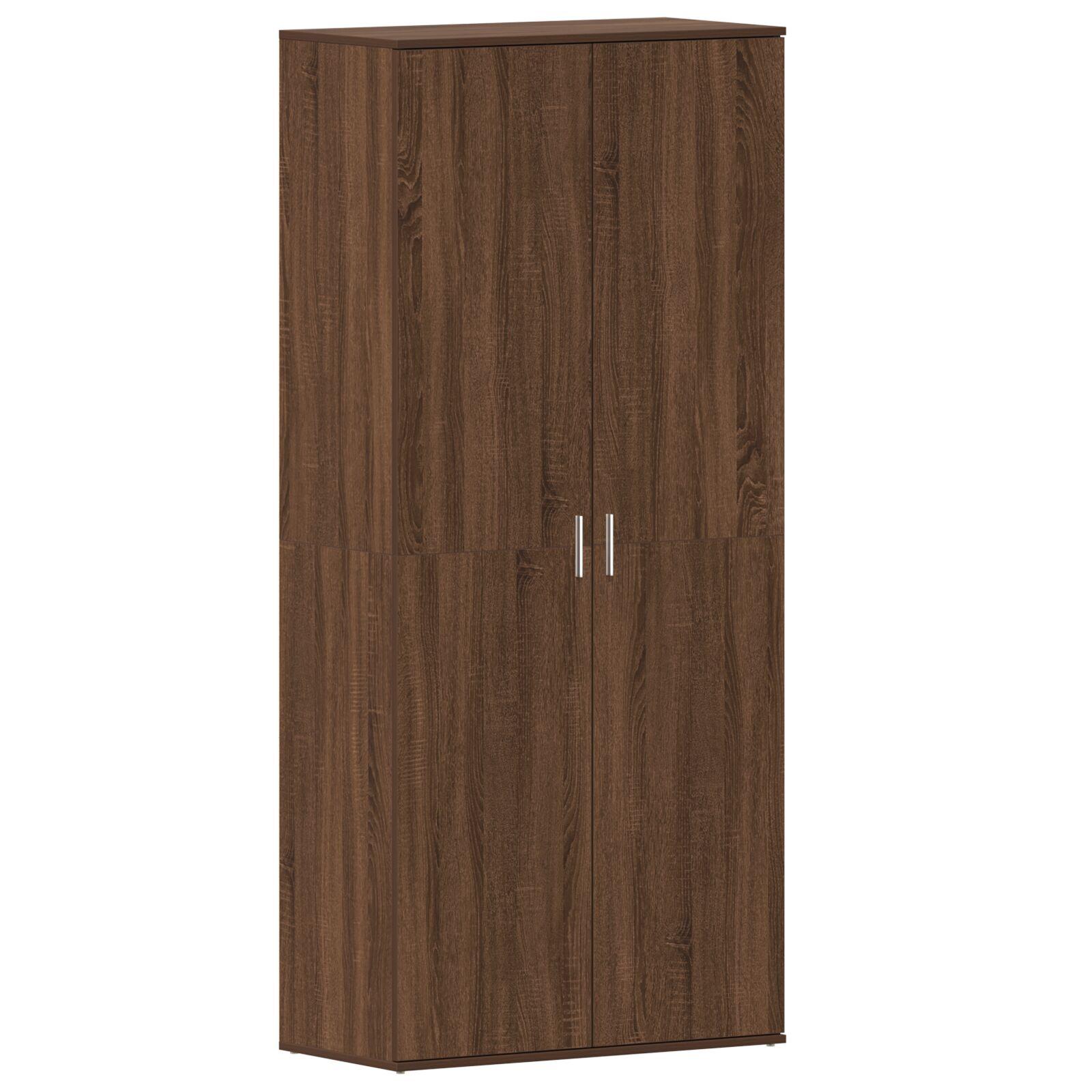 Sko skab Brun Egetræ 80x39x180 cm