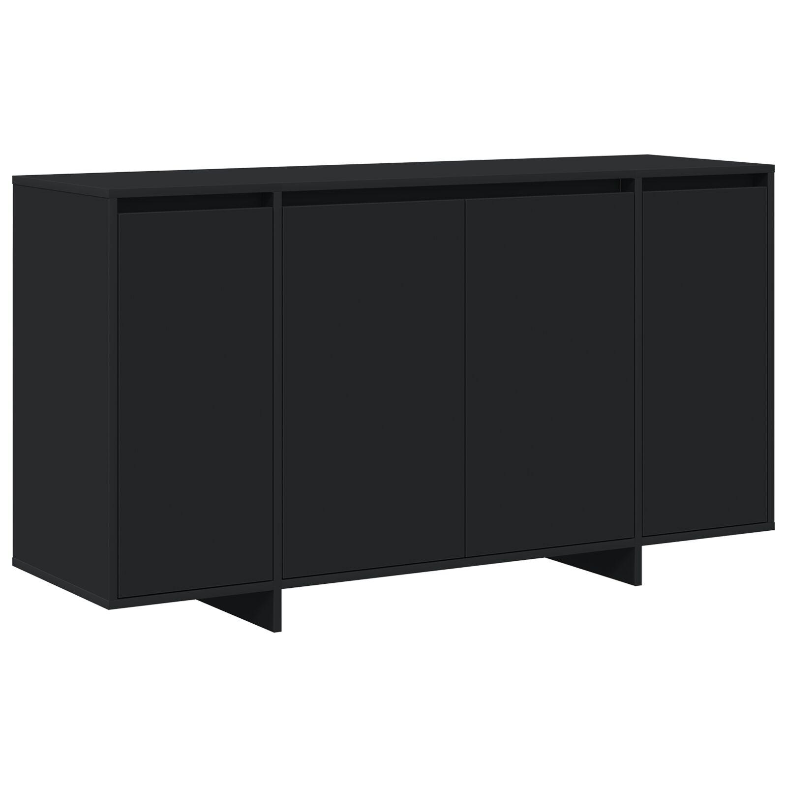 Sort Sideboard Sort Konstrueret træ 135 x 41 x 75 cm
