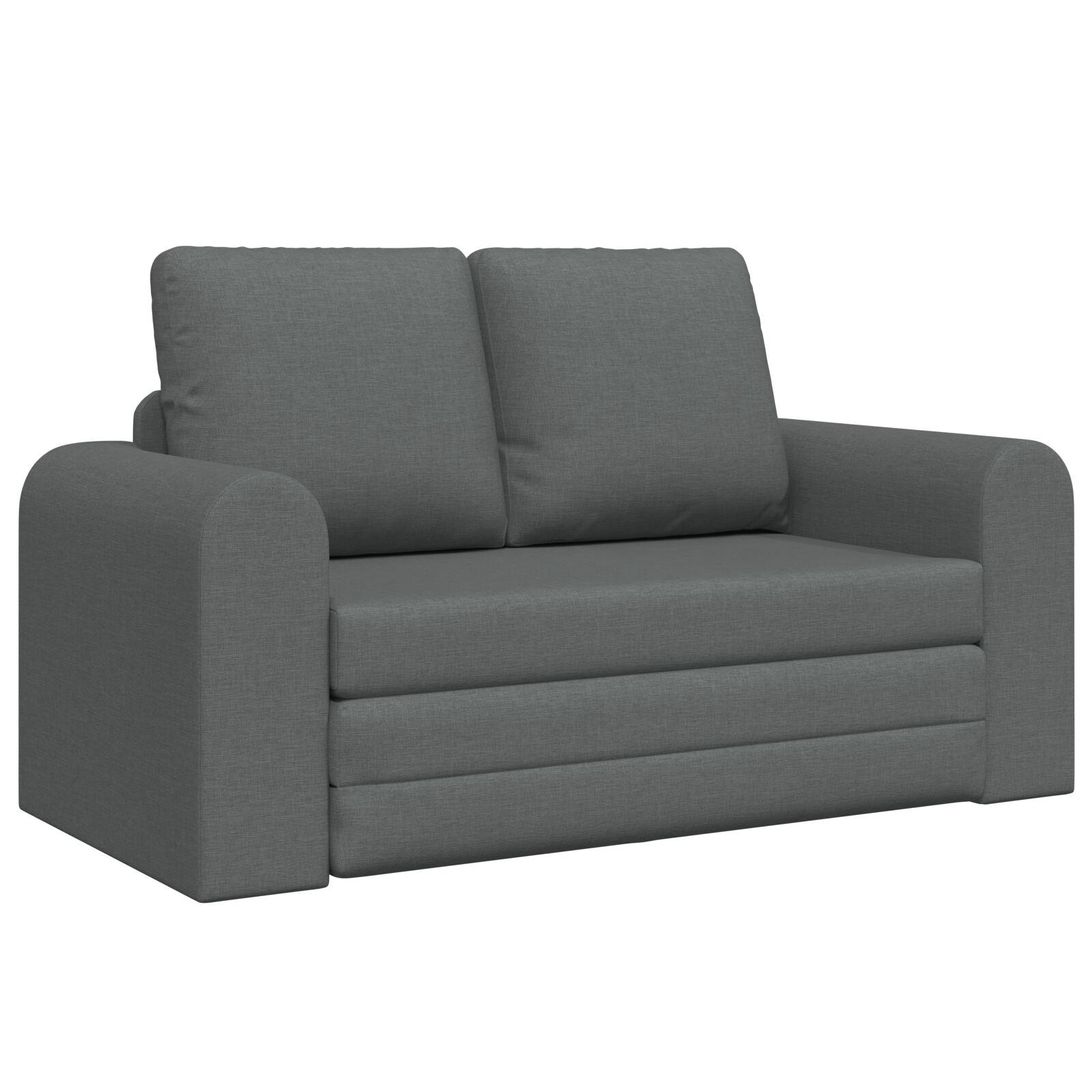 Floor Sofa Bed 2-i-1 Mørkegrå 148x71x83 cm Stof