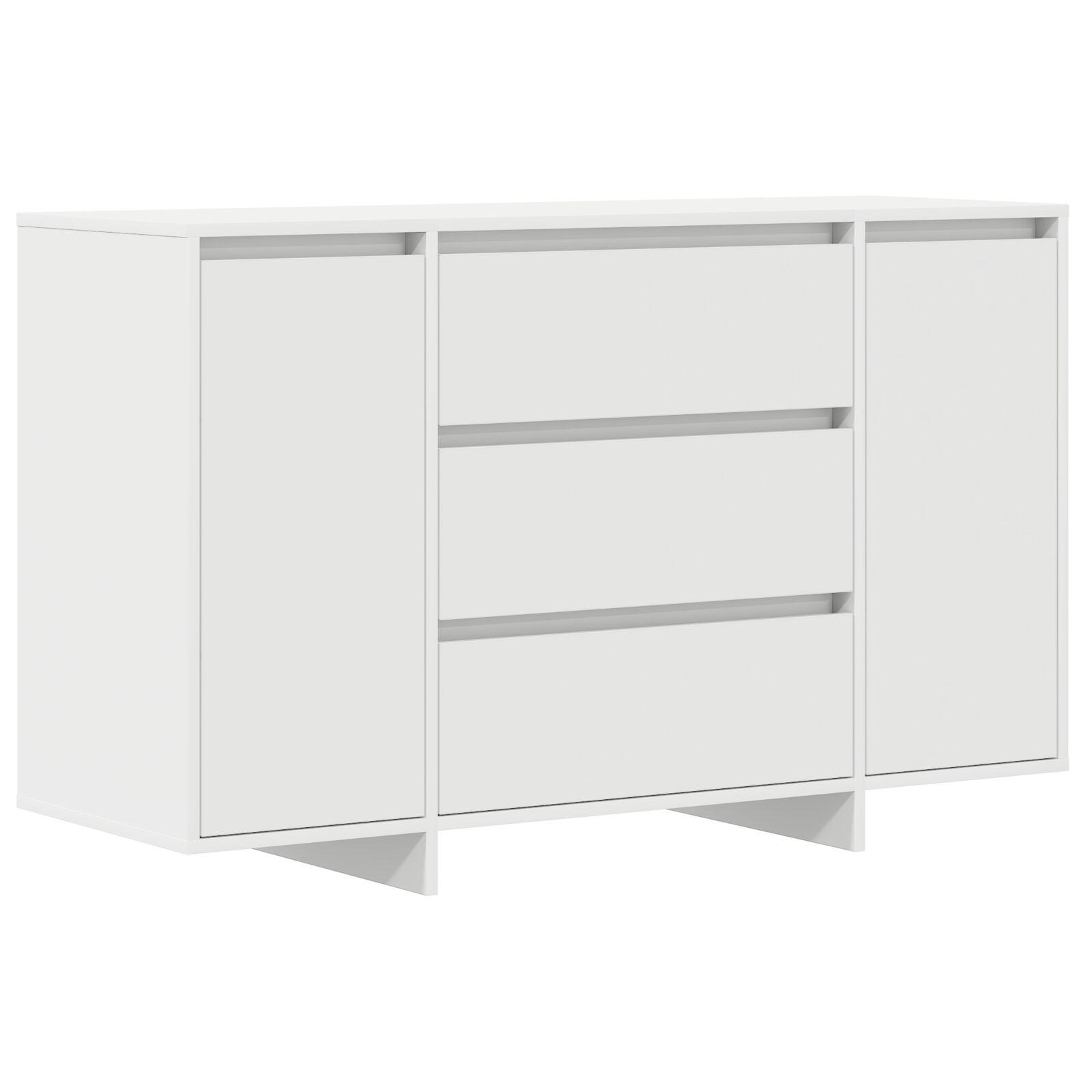 Skabsbord Hvid 120x41x75 cm Konstrueret træ billede