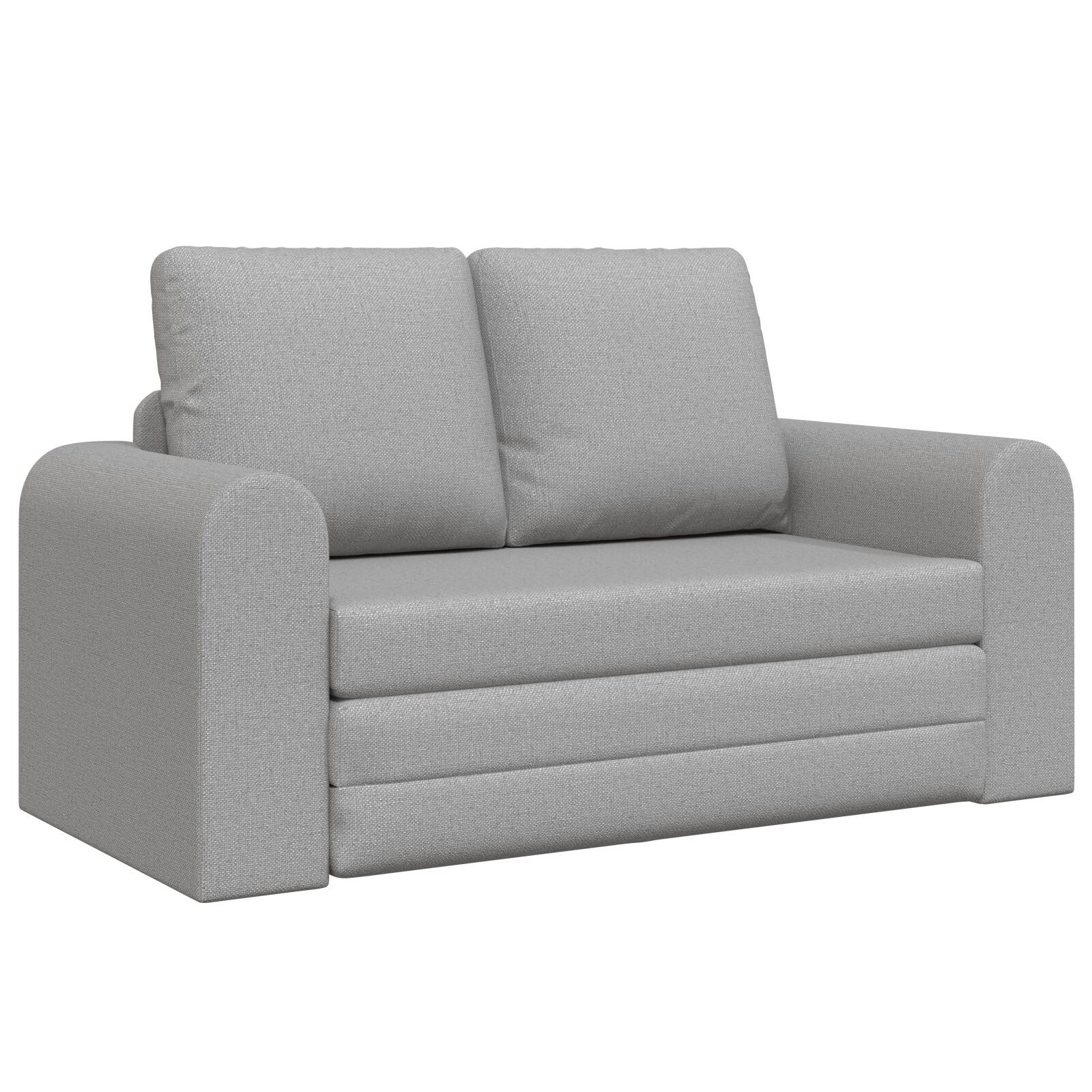 Floor Sofa Bed 2-i-1 Cloud Grey 148x71x83 cm Stof