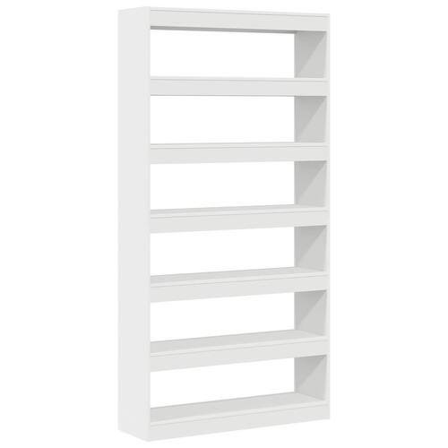Hvid Boghylde Hvid Konstrueret træ 100 x 30 x 198 cm Hylder