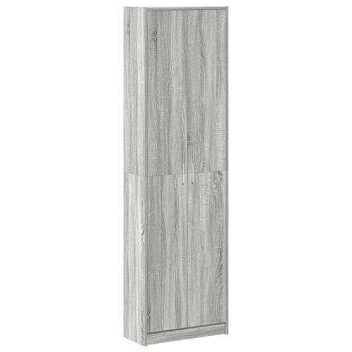 Garderobe Grå Sonoma 55x25x189 cm Konstrueret Træ