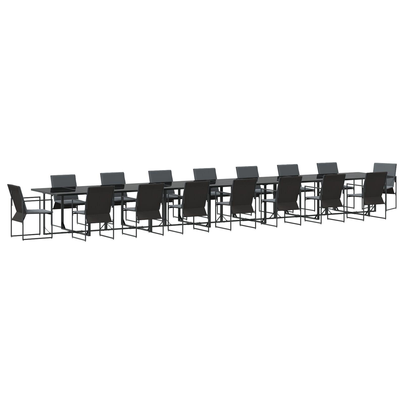 22 Stk. Have Spise Sæt med Puder Stål og Textilene