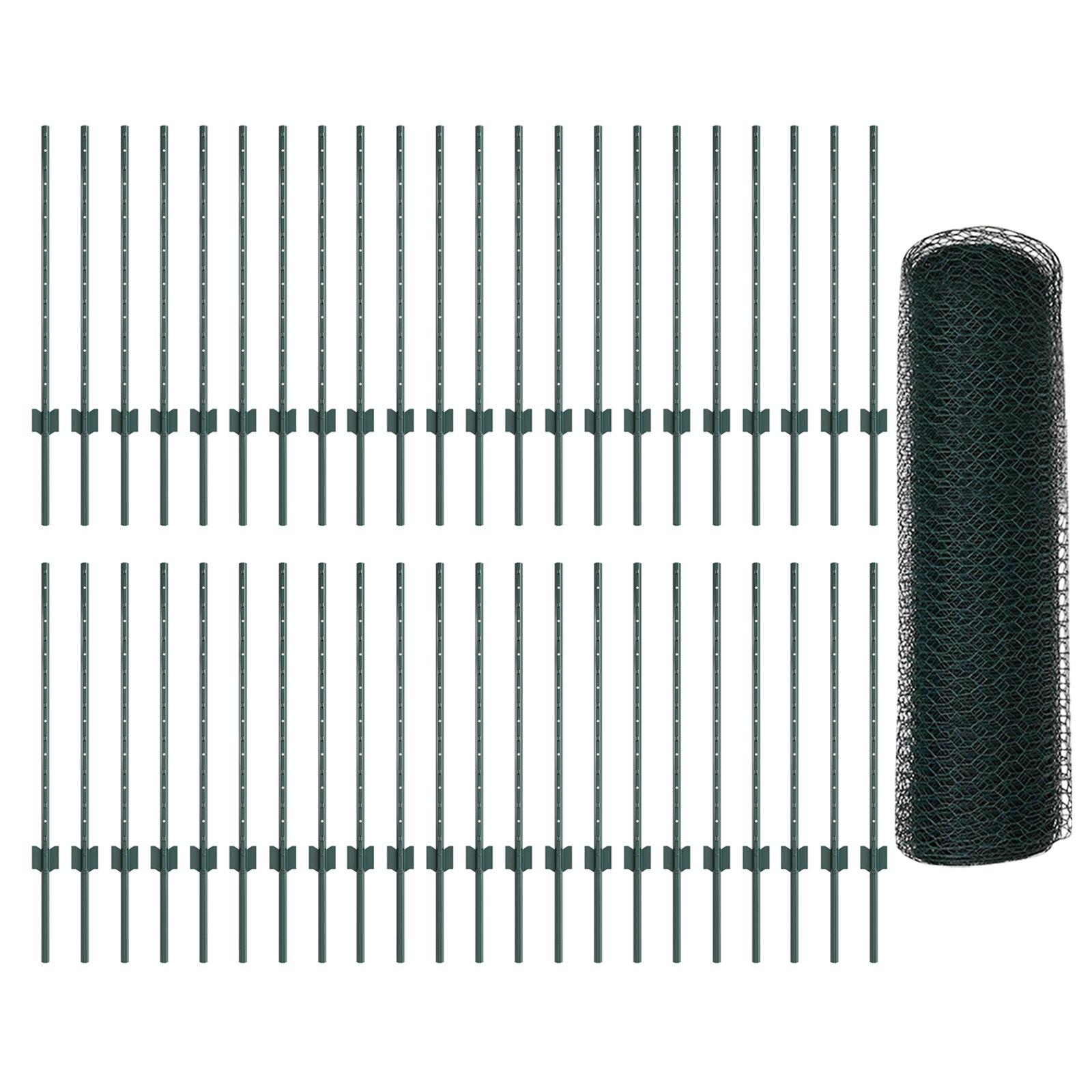 Svejset trådhegn 100 x 0,8 m - PVC-belagt stål, grøn mesh