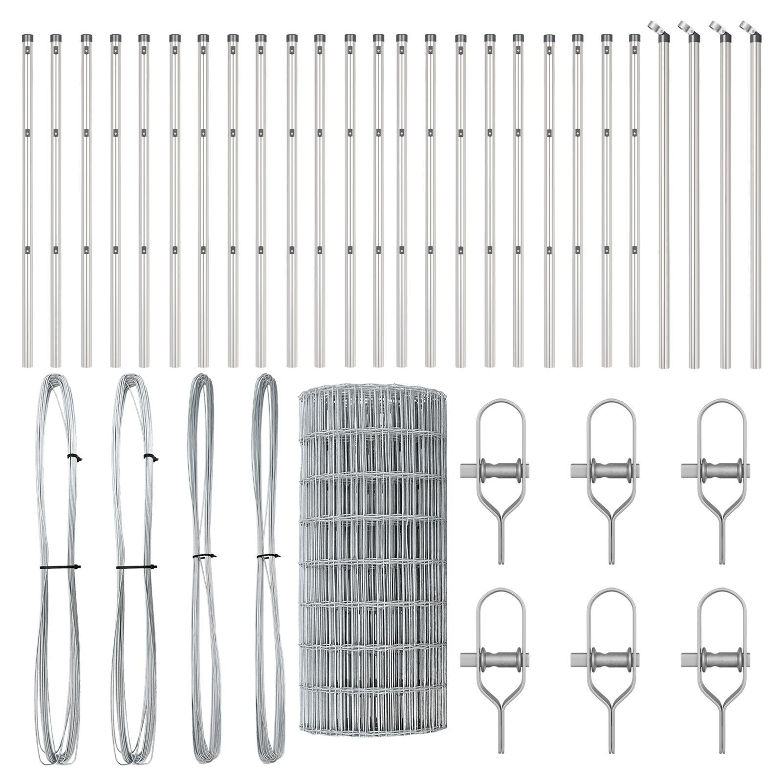 Euro Hegn med 13 Poster 0.6x50 m Galvaniseret Stål