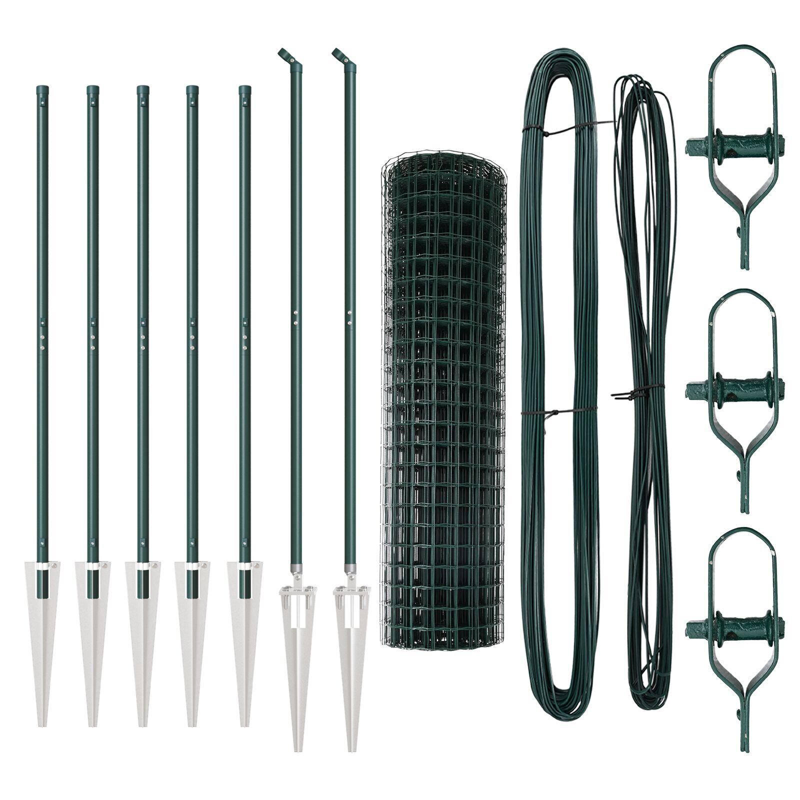 Euro Hegn Sæt af 2 Grøn Metal Medium Holdbart Euro Hegn