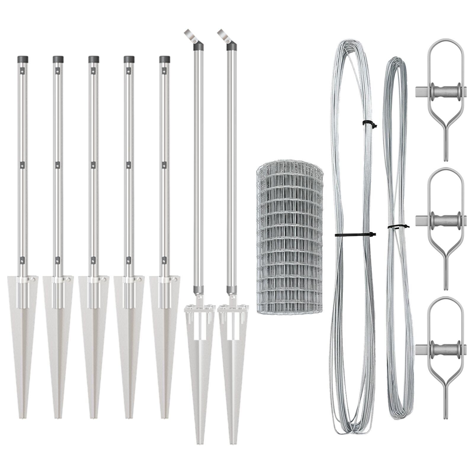 Euro Hegn med 7 Spike Posts 0.6x10 m Galvaniseret Stål